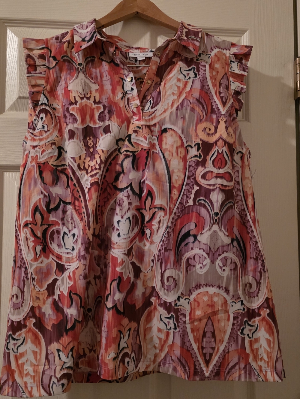 NWT Chicos Paisley Top And Skort Set